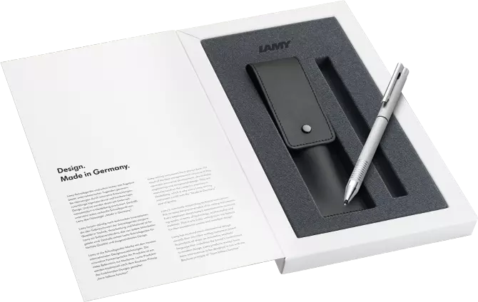 Set LAMY logo twin pen brushed 